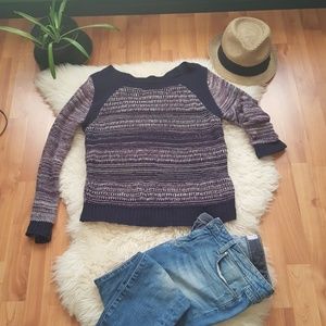 Striped cotton sweater